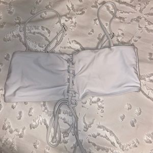 White tie bikini top